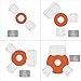 Yaiikkvbaa Round Area Rug, Ribbon Happy Birthday Round Rugs 3Ft Washable Circle Carpet, Cute Cake Balloon Colorful Non-Slip Small Area Rugs for Bedroom Living Room Home Decor Aesthetic