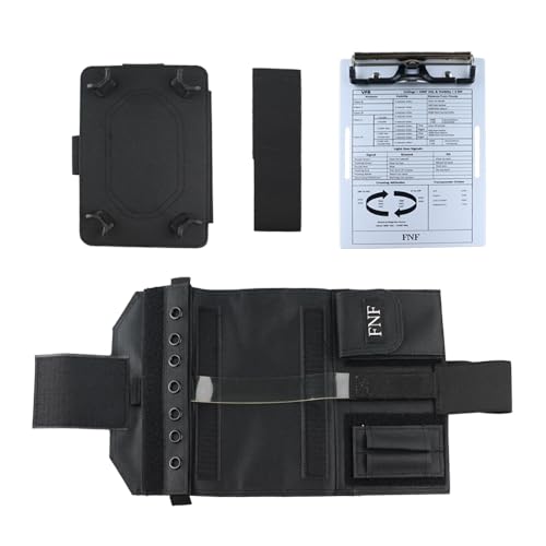 FNF Aviation Kneeboard with Clipboard for iPad Mini – Black Pilot Kneeboard, Adjustable Leg Strap for Professional Pilots, General Aviation