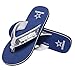 Dallas Cowboys NFL Womens Sequin Flip Flops - L