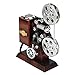 Zhenwo Giocattoli Retro Proiettore Cinematografico Carillon in Legno Carillon di Metallo Regalo di Compleanno per Bambini Decorazione di Nozze d'Epoca,A