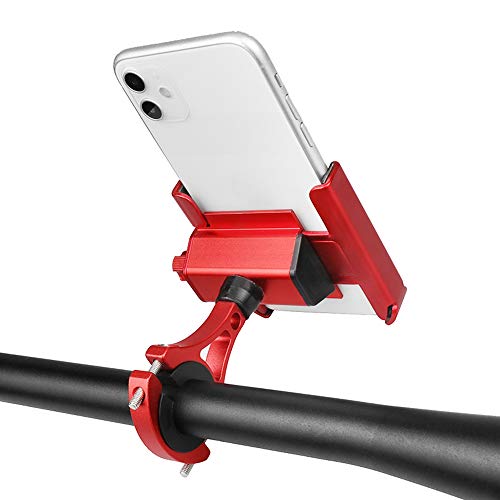 Suporte, Andoer Suporte de telefone móvel para bicicleta de liga de alumínio reforçado com rotação d