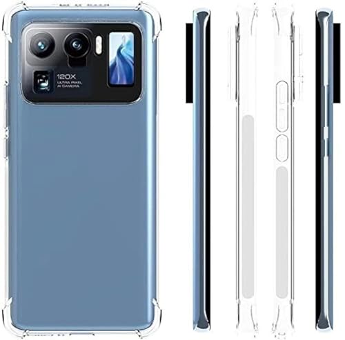 Image of BOXXO Flexible Back Cover for Mi 11 Ultra | Back Cover Transparent Clear Shockproof Case Four Corner Protection | Slim Protective Mobile Phone Cover for Mi 11 Ultra