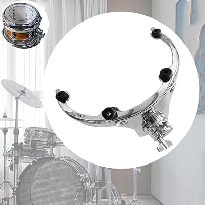Vaveren Tom Drum Suspension Rim Mount, Heavy Duty Drum Set Accessory, Metal Tom Drum Percussion Mount for Drum, 10inch