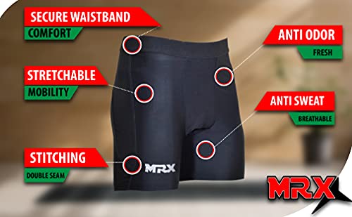 Image of MRX Men's Compression Shorts Lightweight Running Gym Training Sports Fitness Shorts