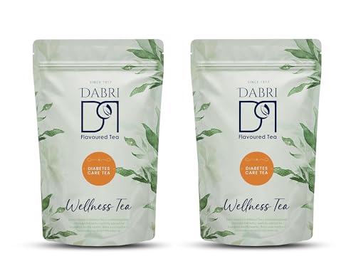 Image of Dabri Anti Diabetic Green Tea 100gm (Pack fo 2) Natural Organic Loose Leaf | Rich in Antioxidants | Helps Regulate Blood Sugar & Boost Immunity | Herbal Green Tea with Natural Taste | Wellness Blend