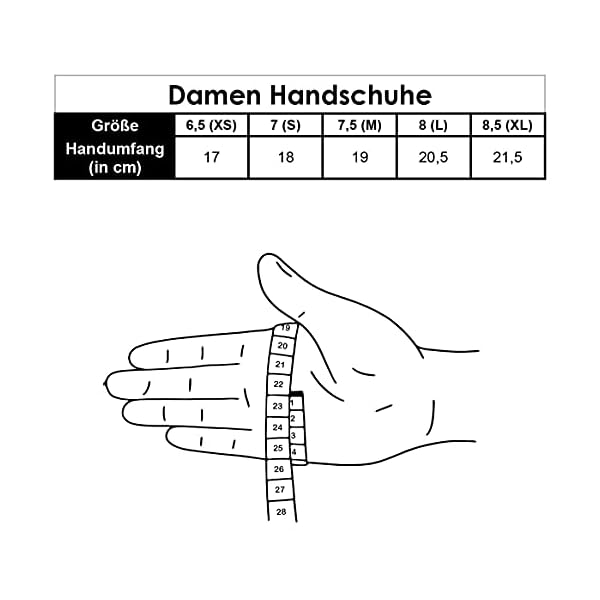 Hand Gewand by Weikert Fäustlinge aus reinem Merino Lammfell und robustem Lammnappa Leder, Touchscreen-fähig, Damen… – Bild 7