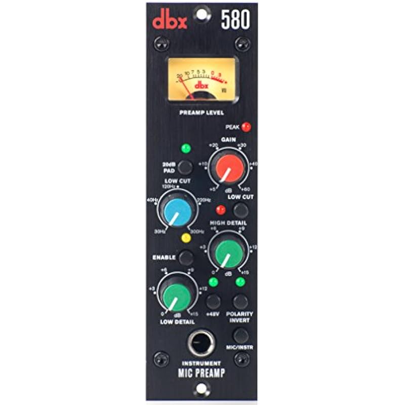 DBX 580 Compact, Professional Mic Preamp Professional Mic Preamp