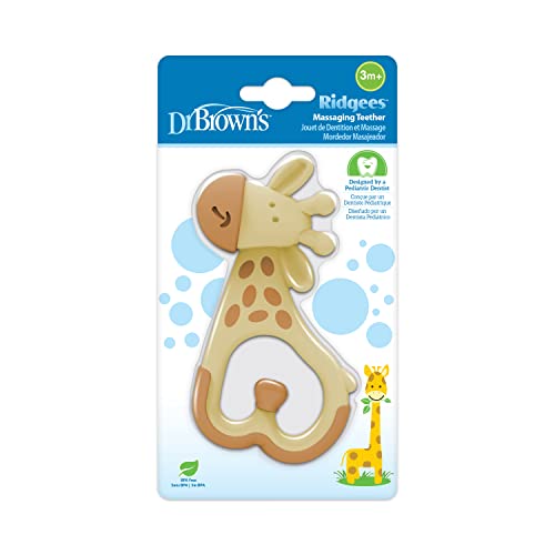 Dr. Brown'S TE450-P2 Ridgees Giraffe, Massaging Baby Teether thumb #1