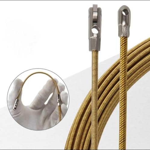 Image of KAITO Professional Wire Lead Threading Device 50 m | Cable Puller Fish Tape for Electrical Conduit Wiring | Flexible Steel Wire Threader for Wall, Floor & Ceiling Installation | Heavy-Duty Guide Tool