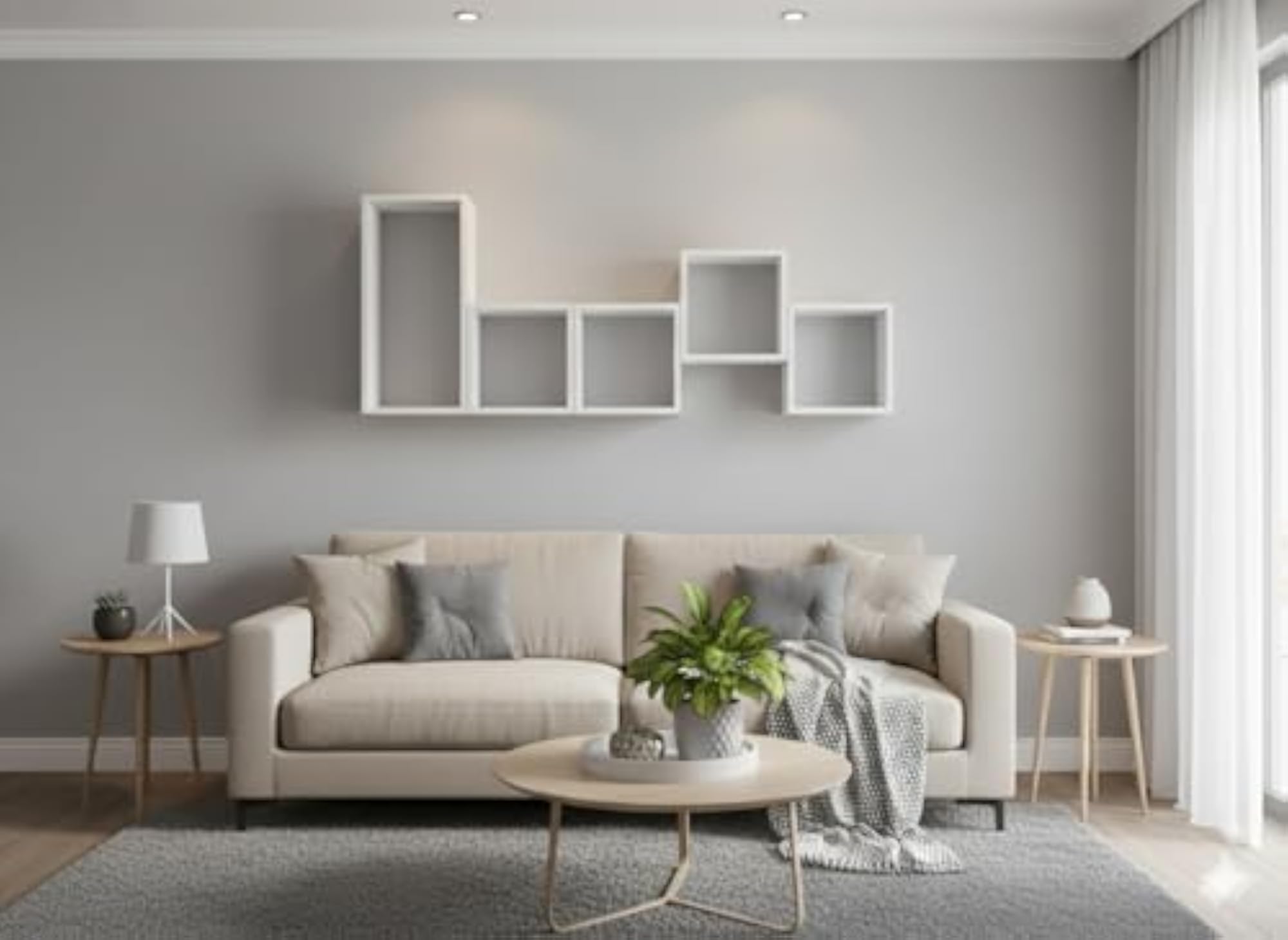 Multipurpose Dusty Grain Stylish Wall Decor Unit