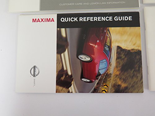 2004 Nissan Maxima Owners Manual Book