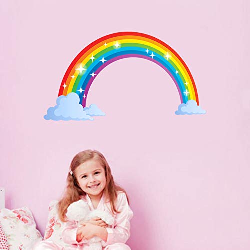 Pegatinas de pared de arcoiris para transformar habitaciones aburridas en espacios alegres 4