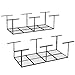 Fleximounts 2-piece 3x8 ft Overhead Garage Storage Rack Set Ceiling Storage Racks Adjustable Heavy Duty, 96" Length x 36" Width x 40" Height (Black)