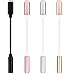 iDeaology Lightning to 3.5mm Headphone Jack Adapter [Length 5.7" inches] for iPhone 7 and iPhone 7 Plus, iPhone 7 Lightning Port to 3.5mm Female Audio Jack Headphone Cable Adapter (Rose Gold)
