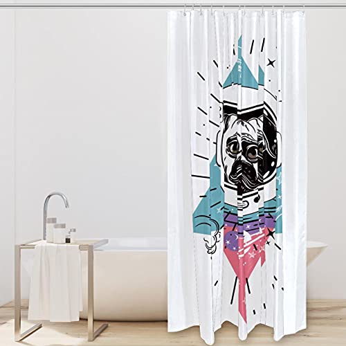 Rideau de douche carlin imperméable 183x183 cm avec oeillets renforcés