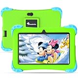 Kids Tablet Android 11 Toddler Tablet for Kids Learning Tablet with 2+32GB ROM, Dual Camera, WiFi, Bluetooth, Parental Control, Kid-Proof Case, YouTube Netflix Google Play Store (Green)