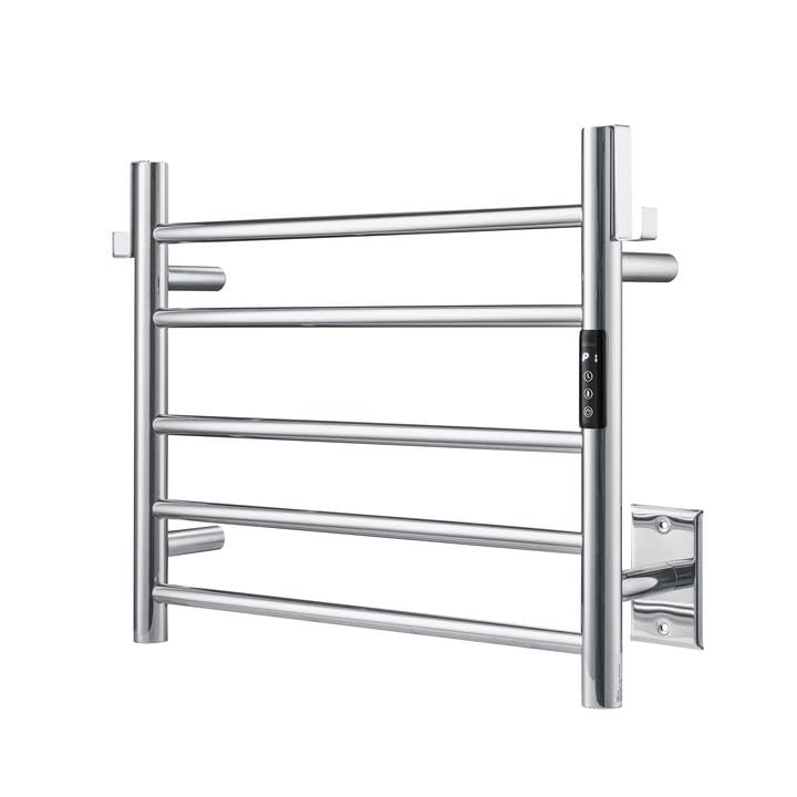 P&Bhusri Heated Towel Rack for Bathroom,Wall Mounted Electric Towel Rack with Timer and LED...