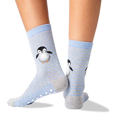 HOTSOX Womens Penguin Non Skid Socks 1 Pair, Womens 9-113