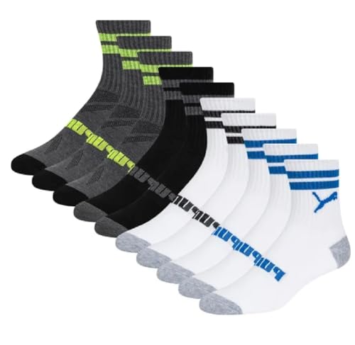 PUMA - Puma Boys Low Crew Socks, 10 pairs, Kids Size 9-3.5