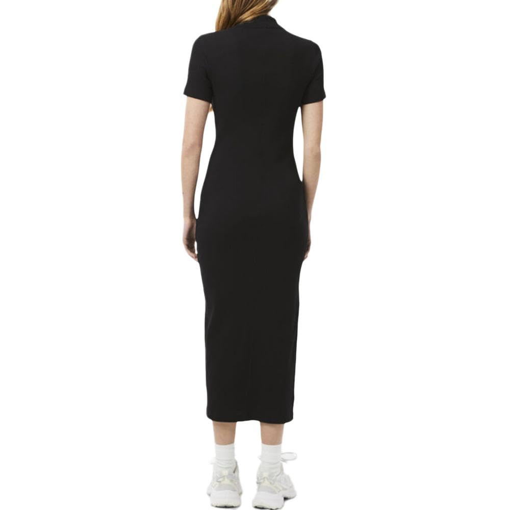 Lacoste - Vestido largo para mujer, color negro