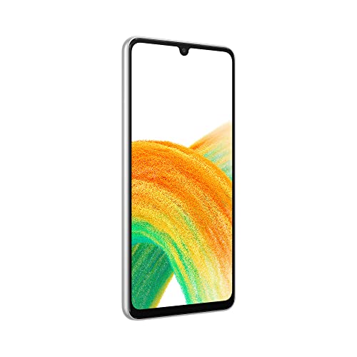 Samsung Galaxy A33 5G Smartphone Android, Display Infinity-U FHD+ Super AMOLED 6.4”¹, 6GB RAM e 128GB di memoria interna espandibile², Batteria 5.000 mAh, Awesome White [Versione Italiana]