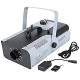 TC-Home 1500w Fog Machine 9 LED Lights Smoke Machine DJ Party Halloween Stage Fogger wireless remote