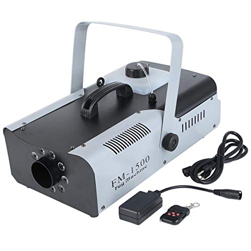 Tengchang 2Pcs 1500 Watt Smoke Fog Machine 9 Led Lights Remote Control Dj Halloween Party Stage Fogger #TOP2