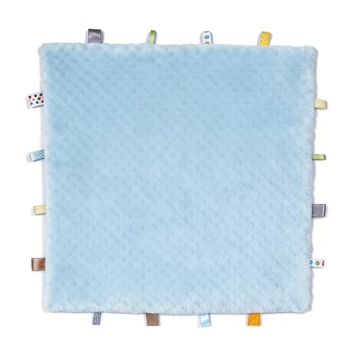 Fidget Blanket for Adults with Dementia, Sensory Mat for Alzheimers Patients, Dementia Activites for Senior (Light Blue)