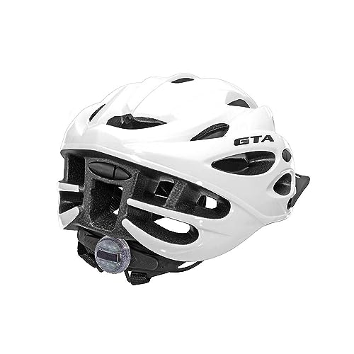 Capacete Bike Ciclismo Branco MTB Start GTA Sinalizador Traseiro