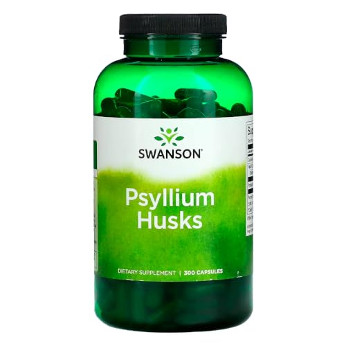 Cascas de Psyllium 610mg Swanson 300 Capsulas Importado