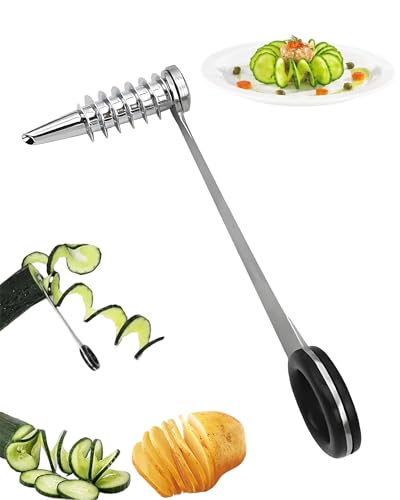 Ceeyoll Espiralizador Accesorios y utensilios de cocina,Acero inoxidable 304,Fácil de limpiar,ideal para cocinar a diario,preparar platos para fiestas o picnics