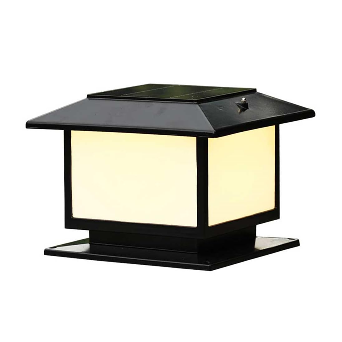 Lampe pour poteau 4x4 5x5 6x6 solaire et éclairage de pilier noir