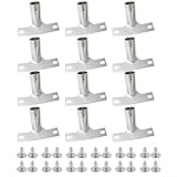 Besenstielhalter mit Schrauben für Reinigungszubehör, Metalldesign für 23 5 mm Durchmesser Griffe, zuverlässiger Griff für tägliche Reinigungsaufgaben, erhältlich in Packungsgrößen von 3, 6 oder 12