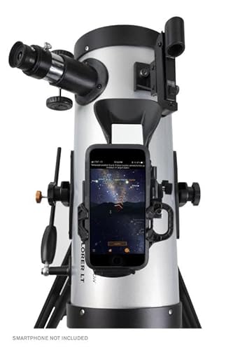Celestron 22453 StarSense Explore LT127AZ Newtonian Reflector Telescope with Smartphone App-enabled Technology - includes Two Eyepieces, 2x Barlow lens, Phone Dock and Height-adjustable Tripod, Silver