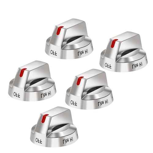 DG64-00473A Top Burner Control Dial Knob Range Oven Knob Fit for Sam-sung Range Oven Gas Stove NX58F5700WS NX58K7850SS NX58H5600SS NX58J7750SS NX58H5650WS - Replaces DG64-00472A DG64-00347B (5pcs)