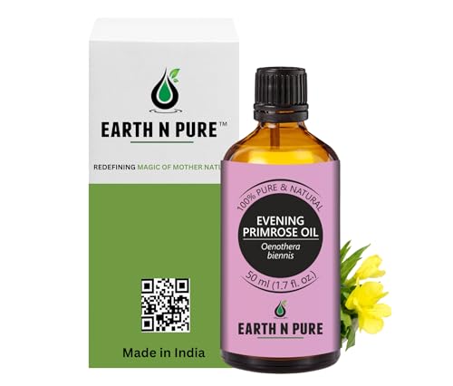 Image of Earth N Pure Evening Primrose Oil for Skin, Hair and Nails Care | Cold Pressed | 50 ML