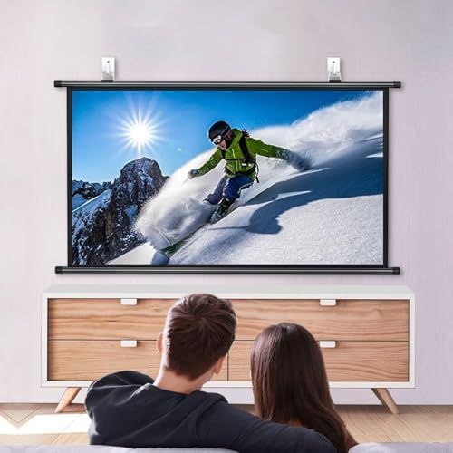 Pantalla Proyector Manual 72 Pulgadas 16:9 miniatura 3