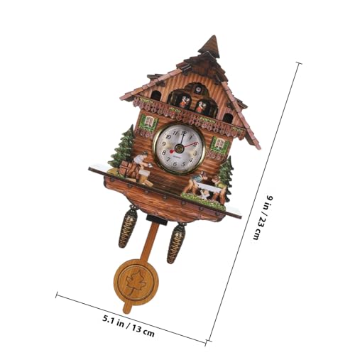 Horloge murale coucou en bois pour chambre et salon style vintage chaleureux - 3