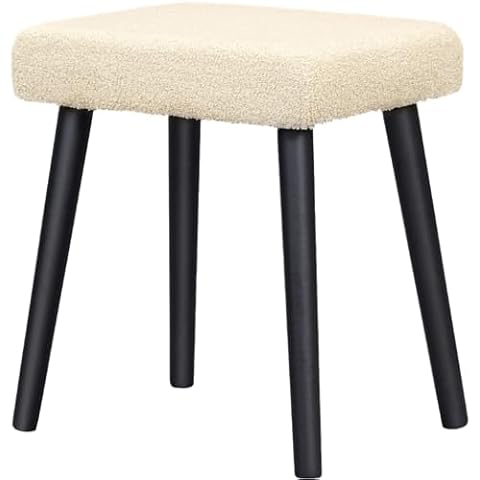 eSituro Tabouret en Velours Teddy Cover