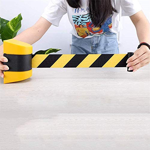 Catálogo de Cubared . 44 Cubaria Retractable Ribbon Belt, Wall Mounted Post Rope Barrier Belt, Adjustable Safety Barrier for Playground Art Gallery, Black, 5m (Yellow and Black 5m)