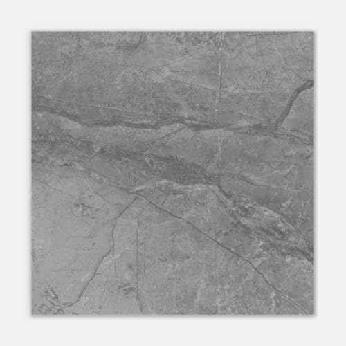 VICCI 24pcs Grey Marble Floor Tile Decals Peel and Stick Backsplash for Kitchen Self-Adhesive Wall Tiles Subway Sticker 7.87"*7.87" for Bathroom Fireplace Laundry Decoration