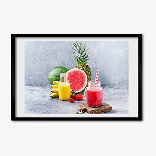 Affiche tableau décoratif 60x40 cm pour illuminer un salon sombre avec des couleurs