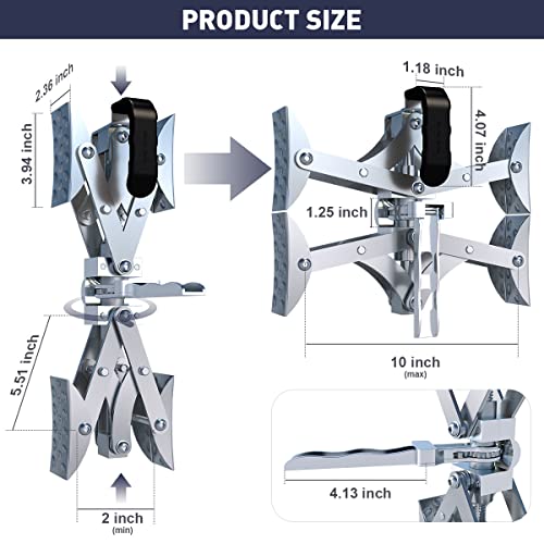 Mahler Gates [Usa Design X-Shaped Wheel Chock Stabilizer, 2 Set Rv Stabilizers With Integrated Wrench And Anti-Theft Code Locked, 2" To 10" Wheel Chocks Scissor For Campers Travel Trailers Trucks #TOP5
