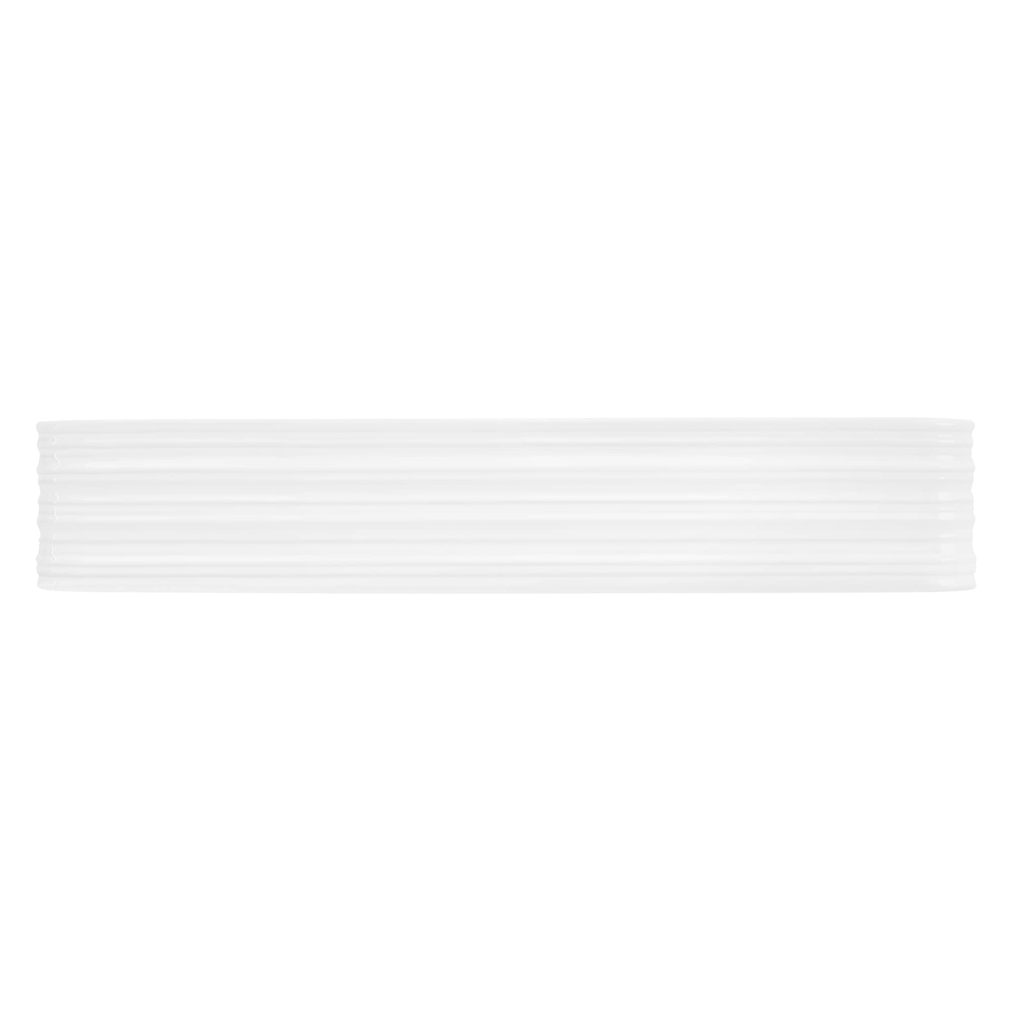 ML-Design Lavabo de Cerámica Blanco Brillante 68 x 38 x 12 cm Fregadero Rectangular de Pared o Sobre Encimera Pila de Diseño Moderno Lavamanos para Mueble de Baño Aseo con Agujero para Grifo y Desagüe