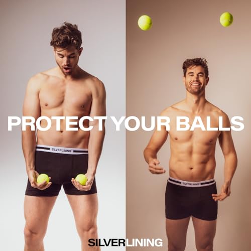SILVERLINING E M F Blocking Underwear for Men – Boxer Brief with Anti Odor Silver Fabric, No Ride Up Legs | Faraday Shielding4