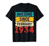 Cadeaux de 89e anniversaire géniaux depuis février 1934 T-Shirt