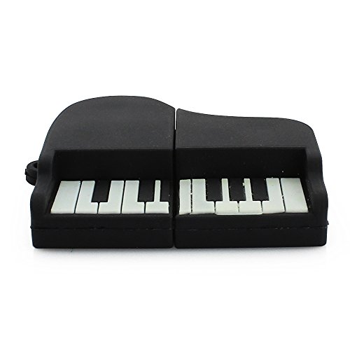 Chuyi Novelty Music Series Piano Shape 64Gb Usb 2.0 Flash Drive Pen Drive Cute Thumb Drive Cartoon Memory Stick U Disk Jump Drive Gift (Black) #TOP7