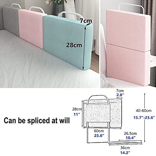 Barrera de cama contra accidentes infantiles rosa de dos piezas 120cm 4