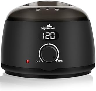 Lifestance L2 Digital Wax Warmer Machine - 500ml/14oz Fast-Heating for Hard Wax Beads, Hair Removal at Home, Professional for Brazilian, Bikini, Face, Body & Eyebrow