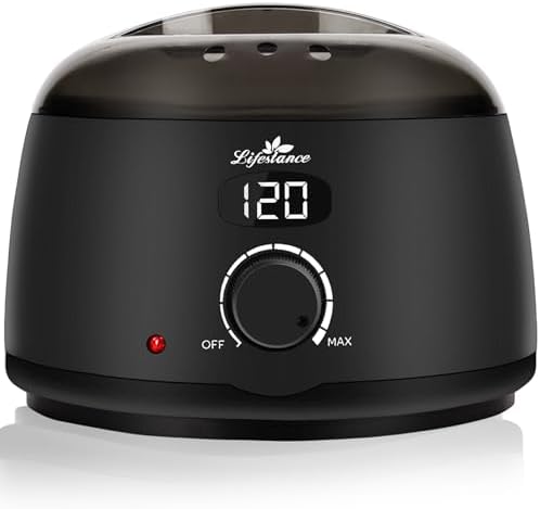 Lifestance L2 Digital Wax Warmer Machine - 500ml/14oz Fast-Heating for Hard Wax Beads, Hair Removal at Home, Professional for Brazilian, Bikini, Face, Body & Eyebrow